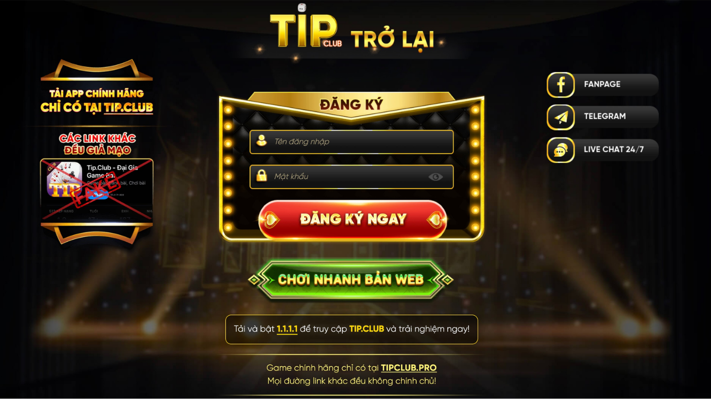 Tipclub cổng game bài đổi thưởng uy tín hàng đầu